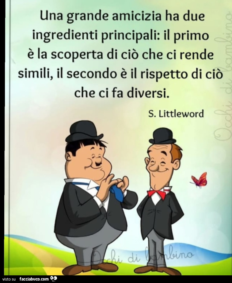 In amicizia e importante il rispetto delle diversità