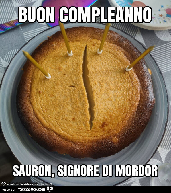 Buon compleanno sauron, signore di mordor