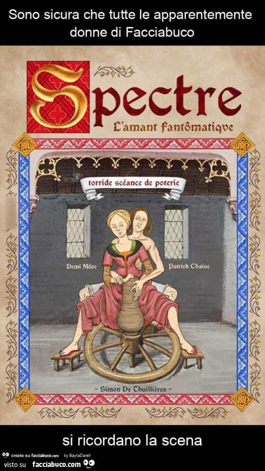 Sono sicura che tutte le apparentemente donne di facciabuco si ricordano la scena