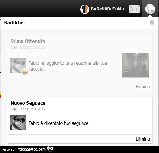 Fabio è diventato tuo seguace