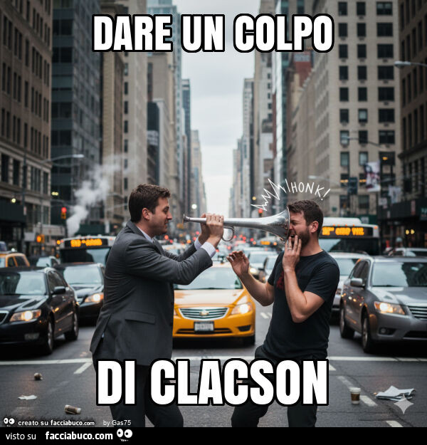 Dare un colpo di clacson
