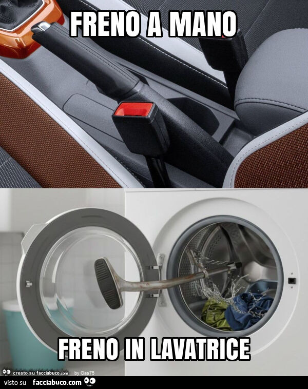 Freno a mano freno in lavatrice