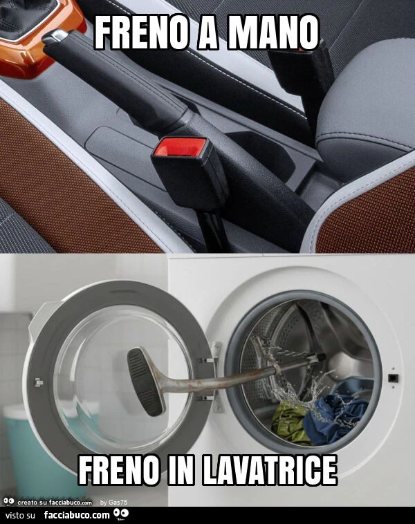 Freno a mano freno in lavatrice