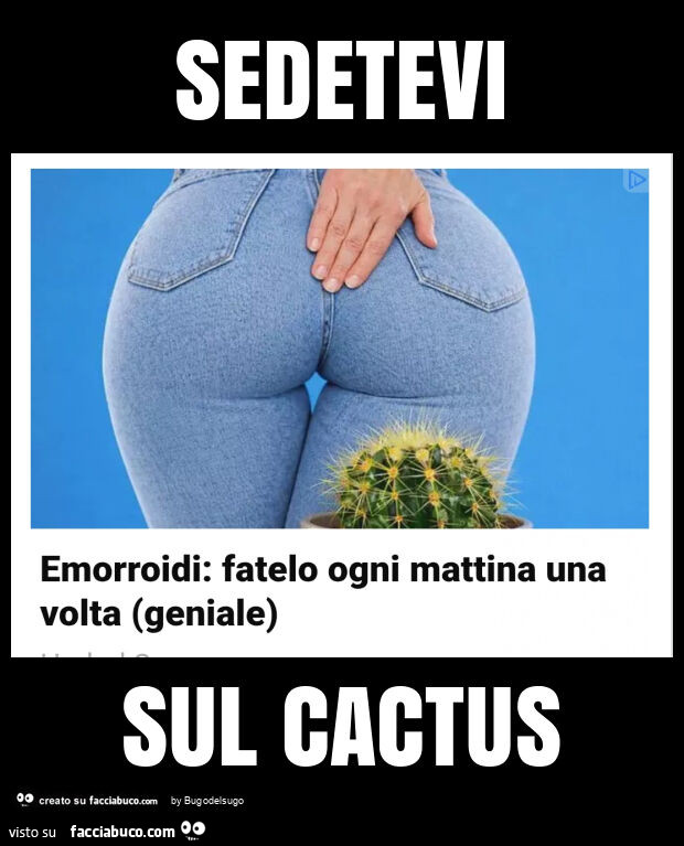 Sedetevi sul cactus
