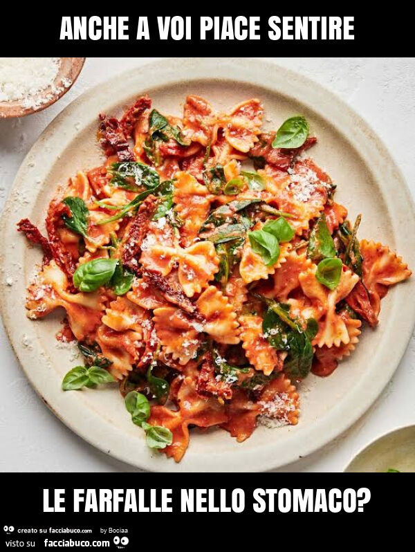 Anche a voi piace sentire le farfalle nello stomaco?