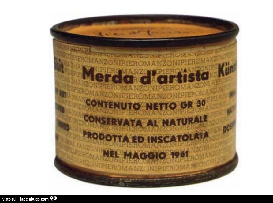 Piero Manzoni, Merda d'Artista, politica di sinistra