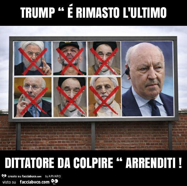 Trump “ é rimasto l'ultimo dittatore da colpire “ arrenditi