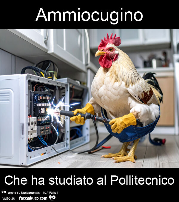 Ammiocugino che ha studiato al pollitecnico