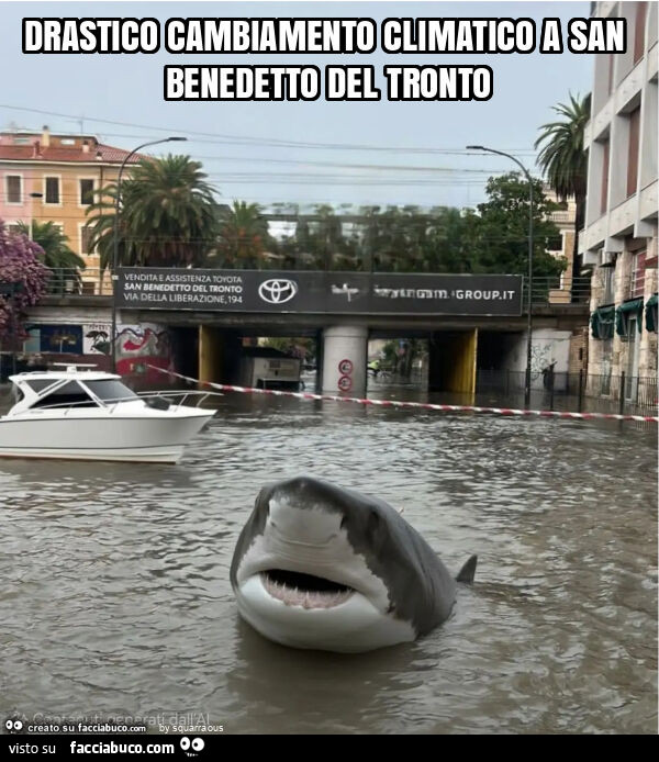 Drastico cambiamento climatico a san benedetto del tronto