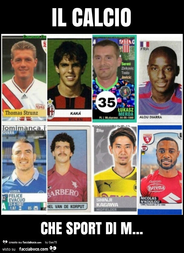 Il calcio che sport di m