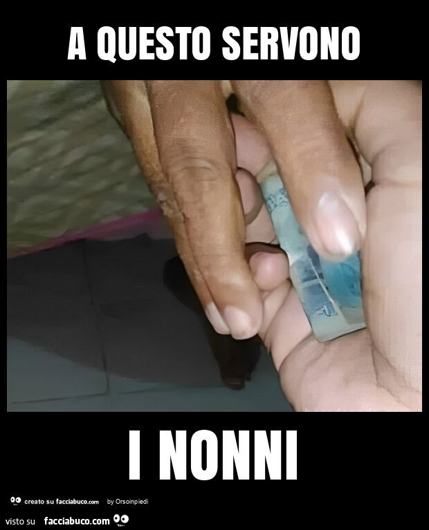 A questo servono i nonni