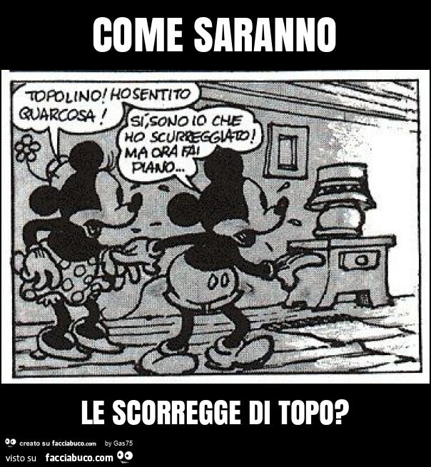 Come saranno le scorregge di topo?