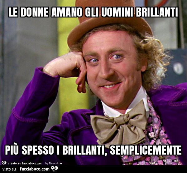 Le donne amano gli uomini brillanti più spesso i brillanti, semplicemente