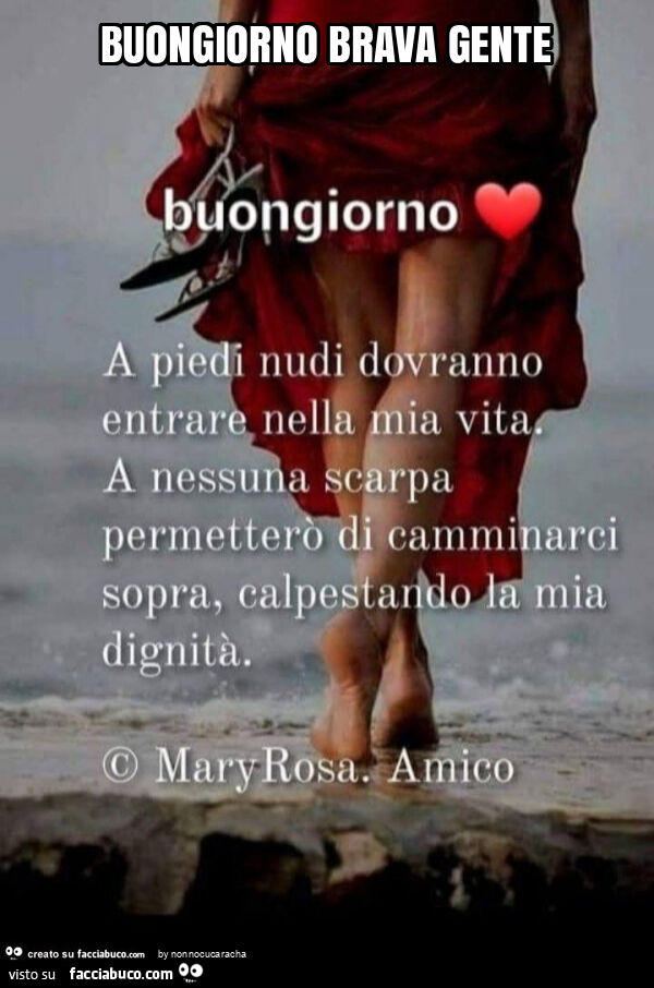 Buongiorno brava gente