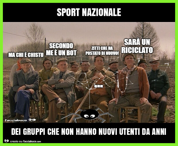 Sport nazionale dei gruppi che non hanno nuovi utenti da anni