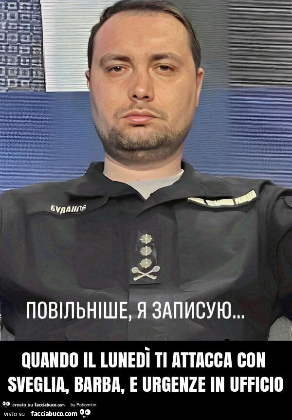 Quando il lunedì ti attacca con sveglia, barba, e urgenze in ufficio