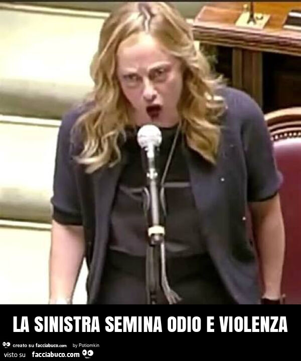 La sinistra semina odio e violenza