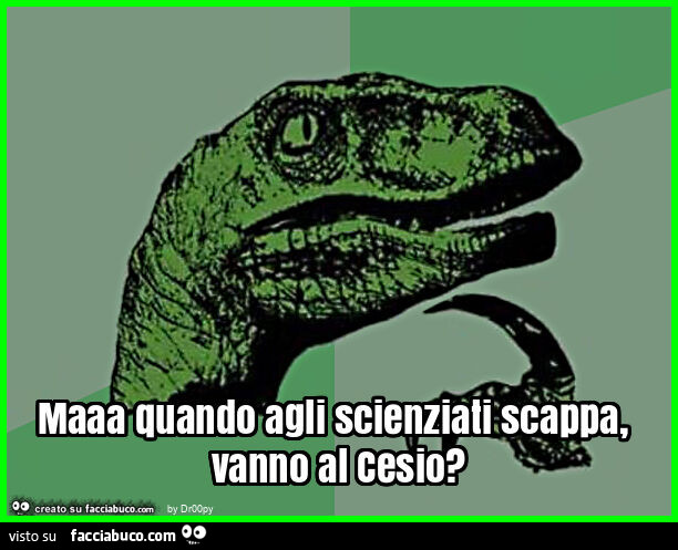 Maaa quando agli scienziati scappa, vanno al cesio?