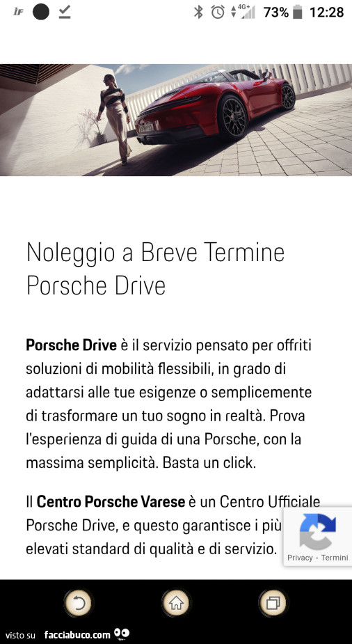 Noleggio a breve termine porsche drive