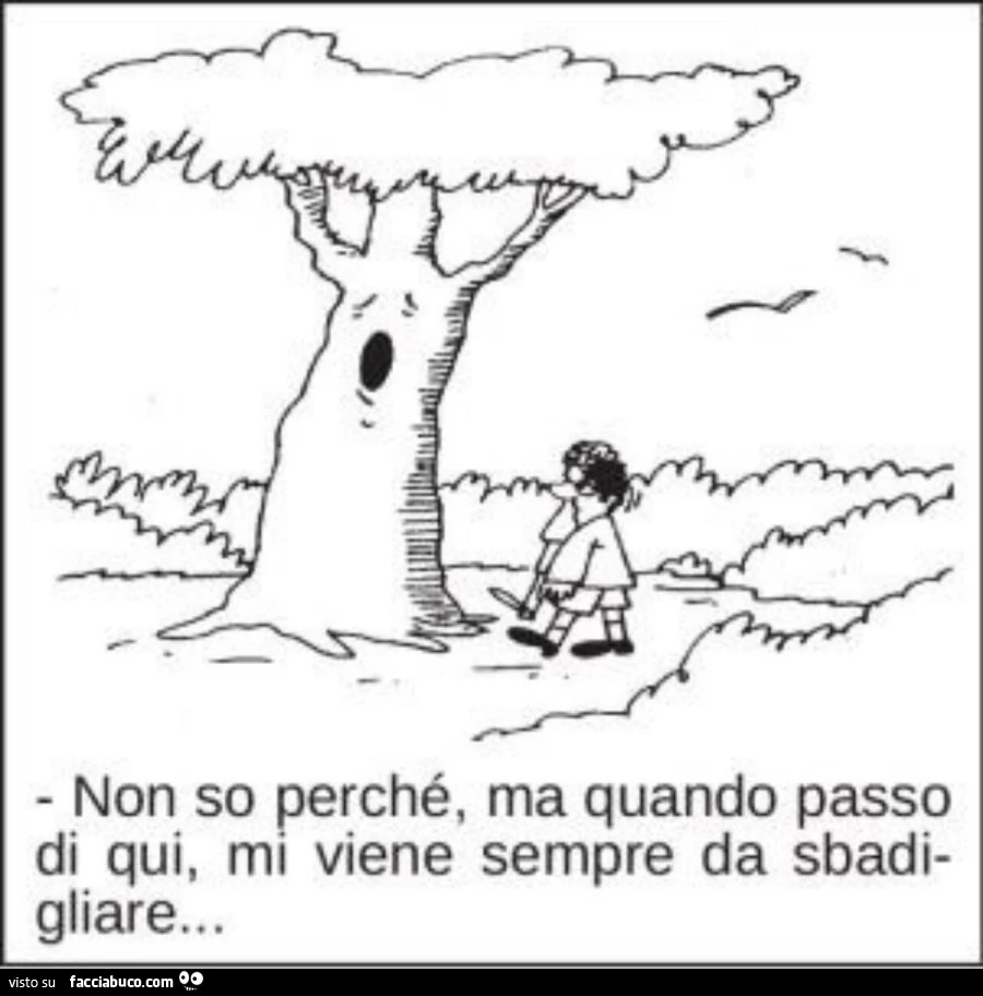 Non so perché, ma quando passo di qui, mi viene sempre da sbadigliare&hellip;