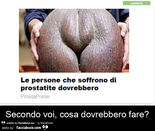 Le persone che soffrono di prostatite&hellip; Secondo voi, cosa dovrebbero fare?