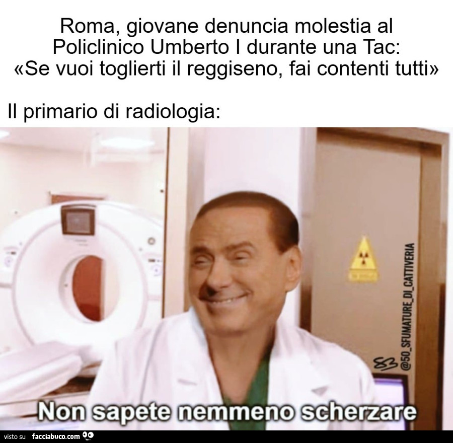 Non sapete nemmeno scherzare