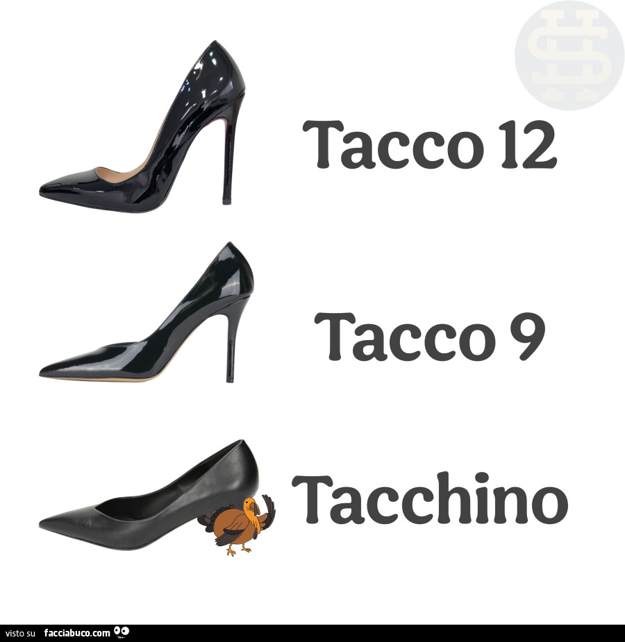 Tacco 12, tacco 9, tacchino