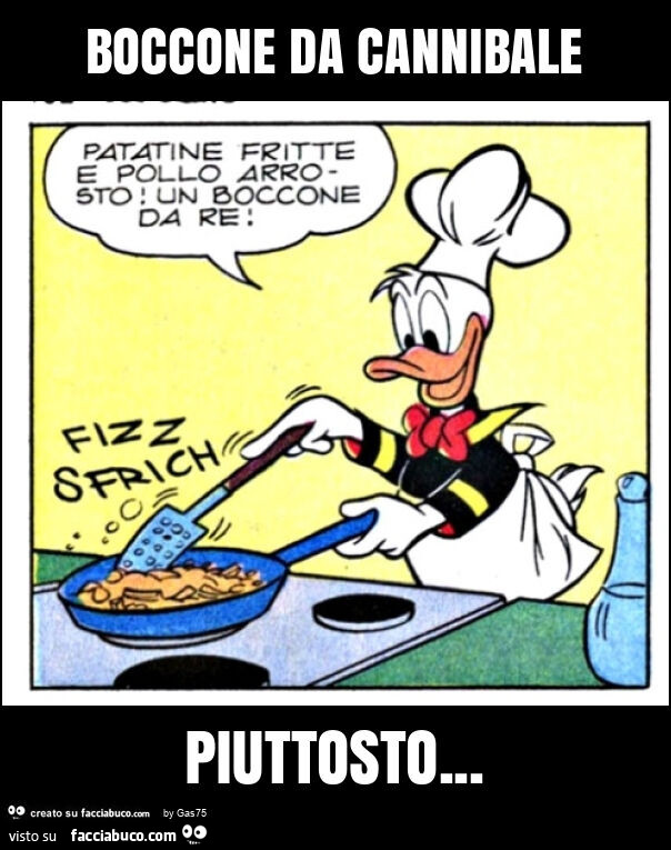Boccone da cannibale piuttosto