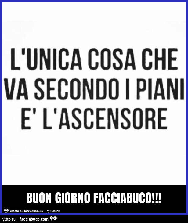 Buon giorno facciabuco