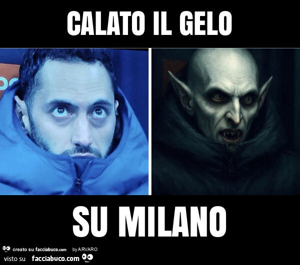 Calato il gelo su milano