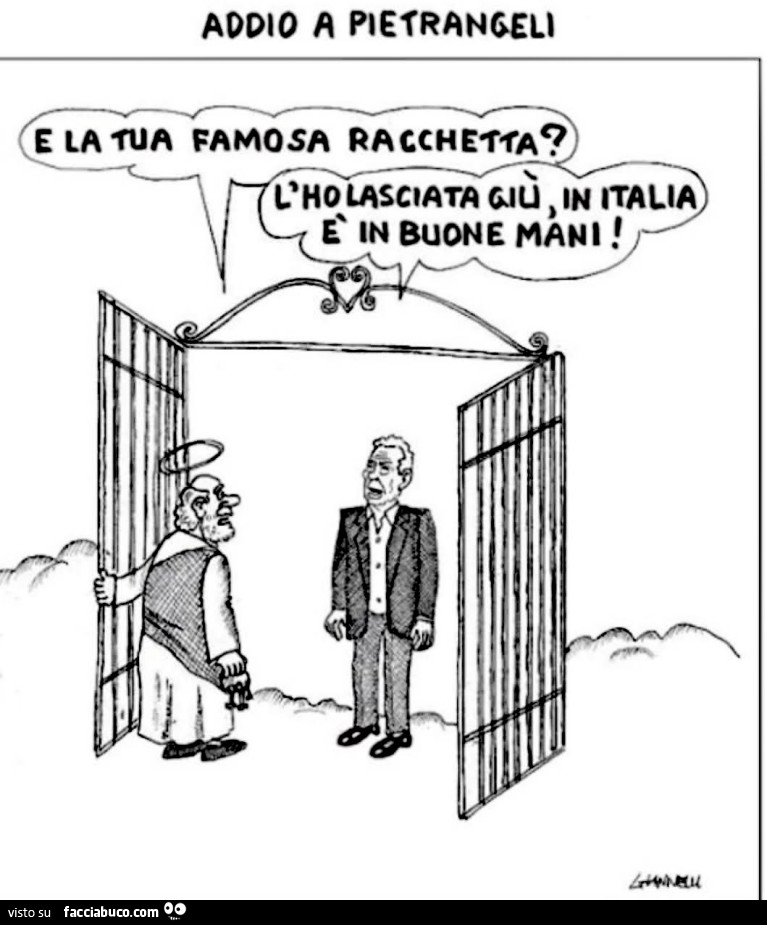 Addio a Pietrangeli. E la tua famosa racchetta? L'ho lasciata giù in italia è in buone mani