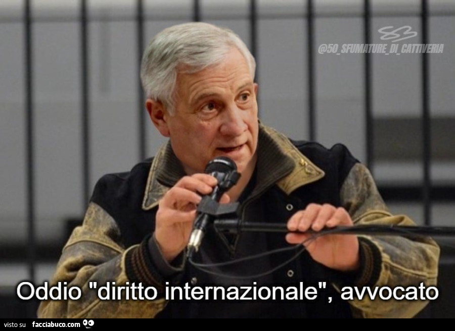 Oddio "diritto internazionale", avvocato