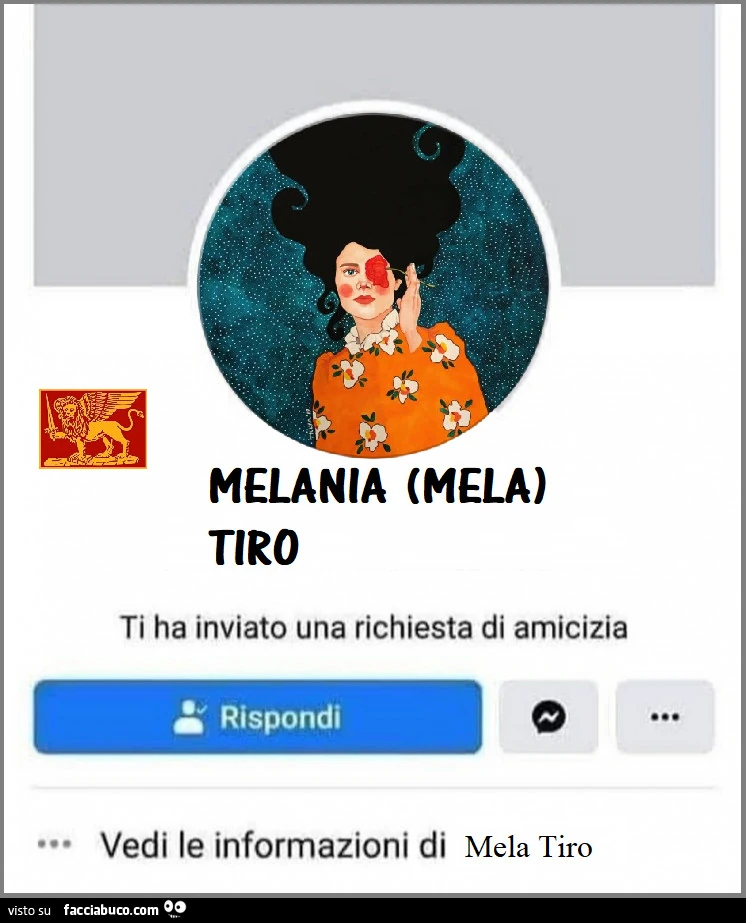 Richiesta di amicizia da Mela Tiro