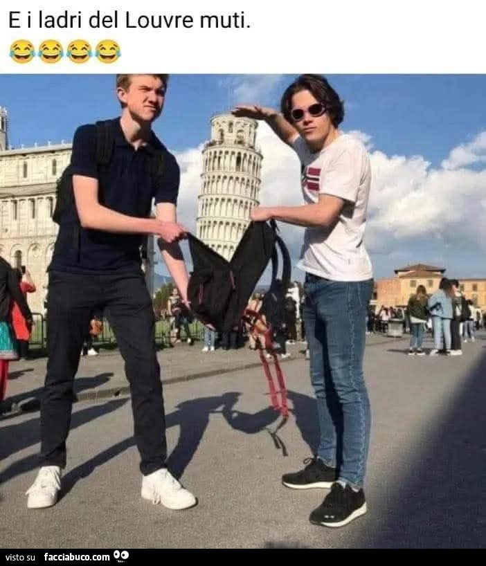 E i ladri del louvre muti