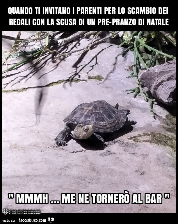 Quando ti invitano i parenti per lo scambio dei regali con la scusa di un pre-pranzo di natale