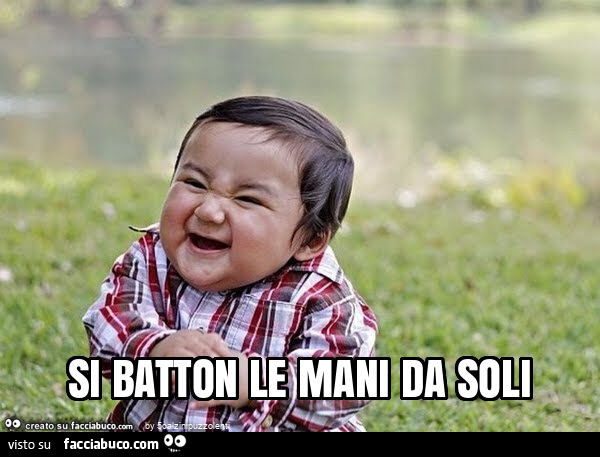 Si batton le mani da soli