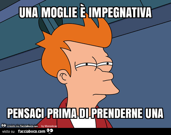 Una moglie è impegnativa pensaci prima di prenderne una