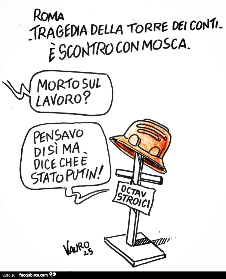 Roma tragedia della torre dei conti. È Scontro con Mosca