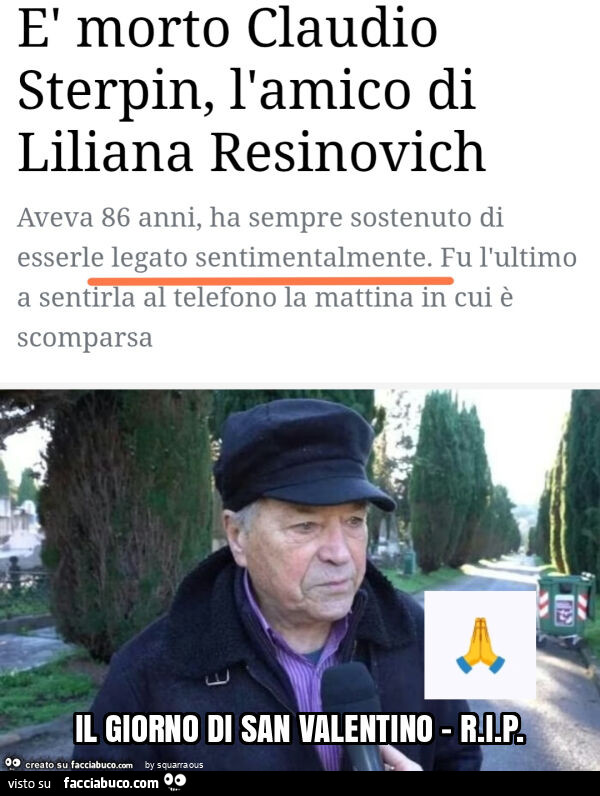 Il giorno di san valentino - r. I. P