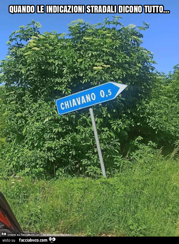 Quando le indicazioni stradali dicono tutto&hellip;