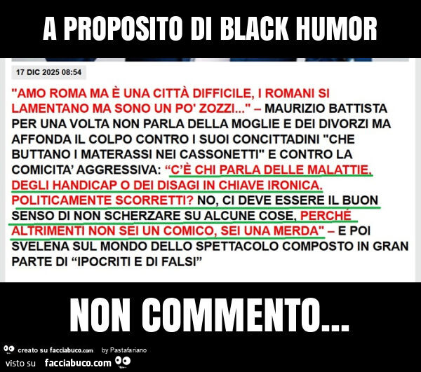 A proposito di black humor non commento