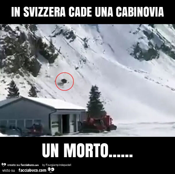 In svizzera cade una cabinovia un morto