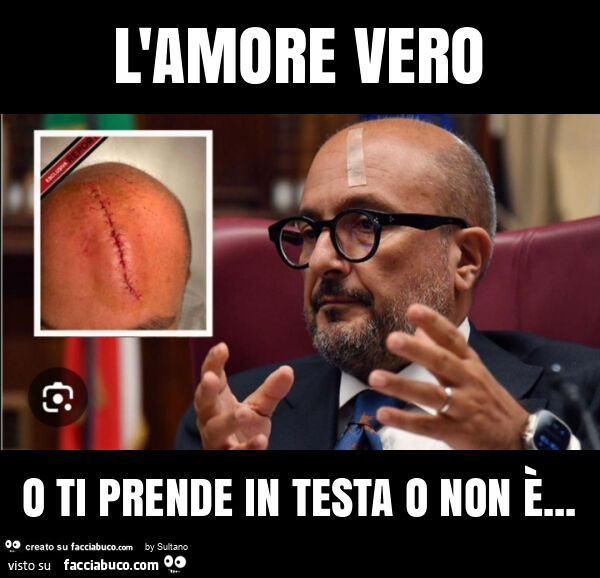 L'amore vero o ti prende in testa o non è