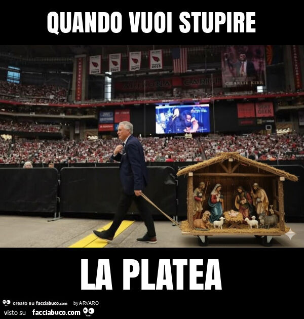 Quando vuoi stupire la platea