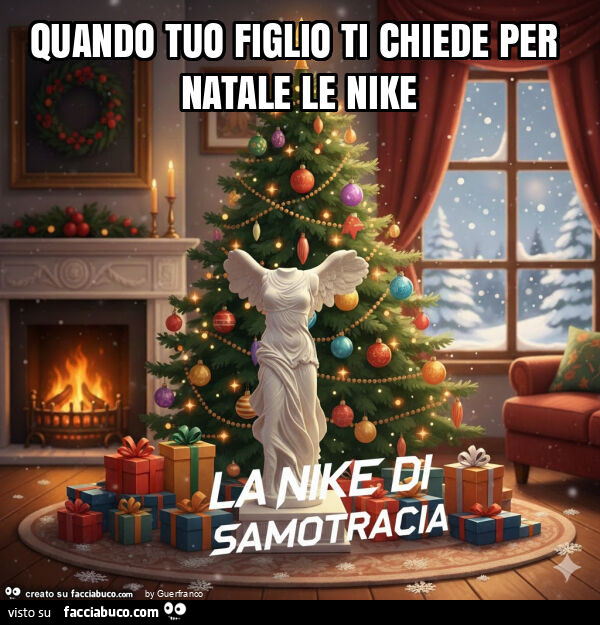 Quando tuo figlio ti chiede per natale le nike
