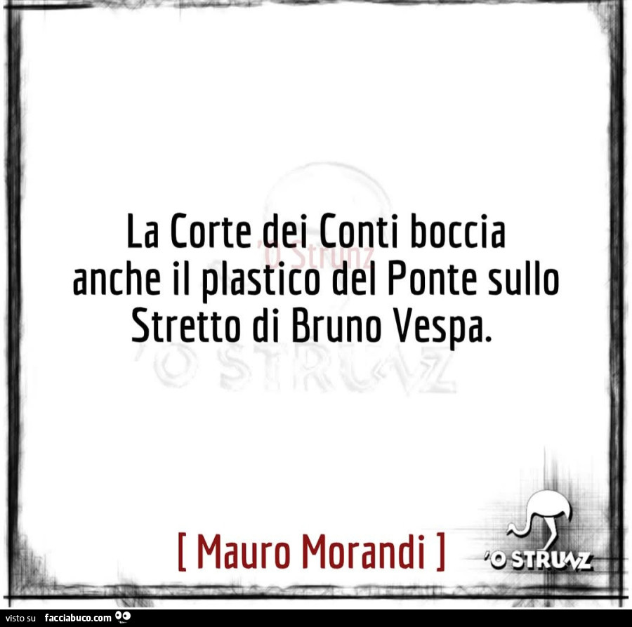 La corte dei conti boccia anche il plastico del ponte sullo stretto di bruno vespa