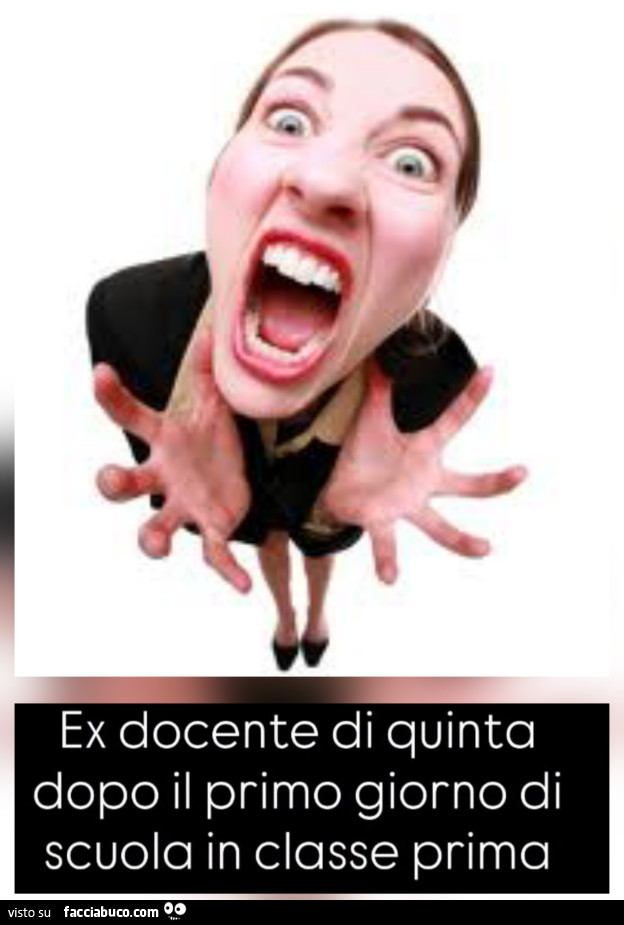 Ex docente di quinta dopo il primo giorno di scuola in classe prima