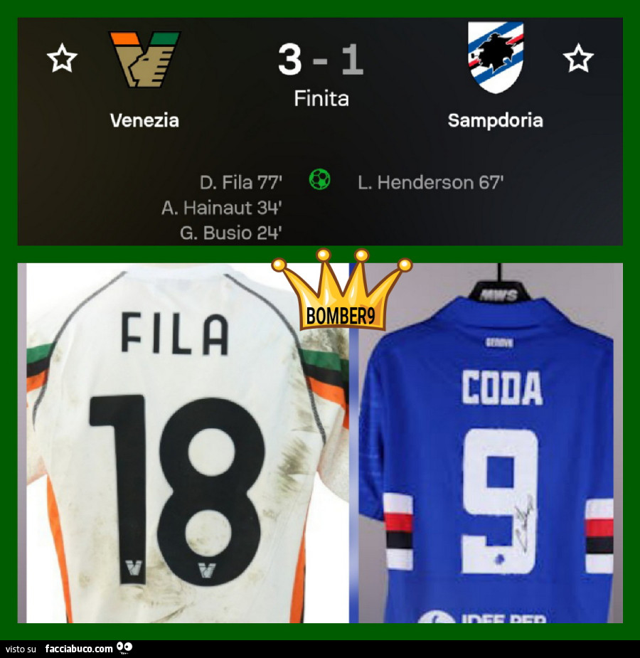 Venezia Sampdoria 3 - 1 fila coda