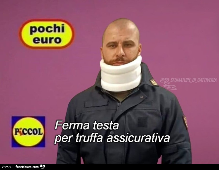 Ferma testa per truffa assicurativa