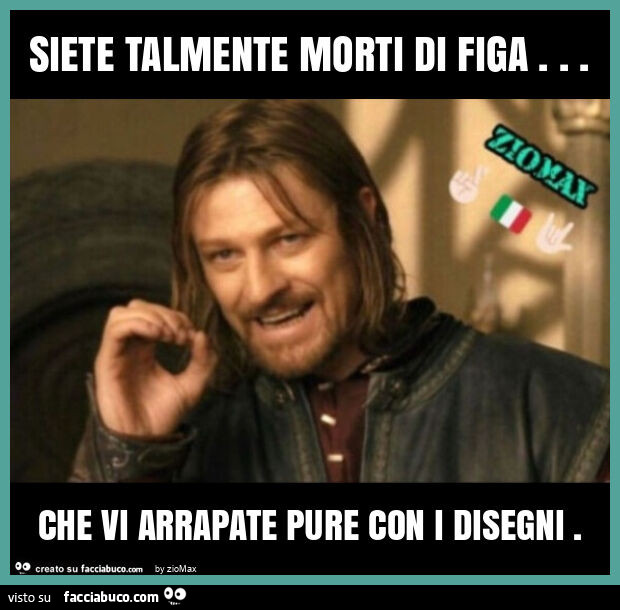Siete talmente morti di figa… che vi arrapate pure con i disegni